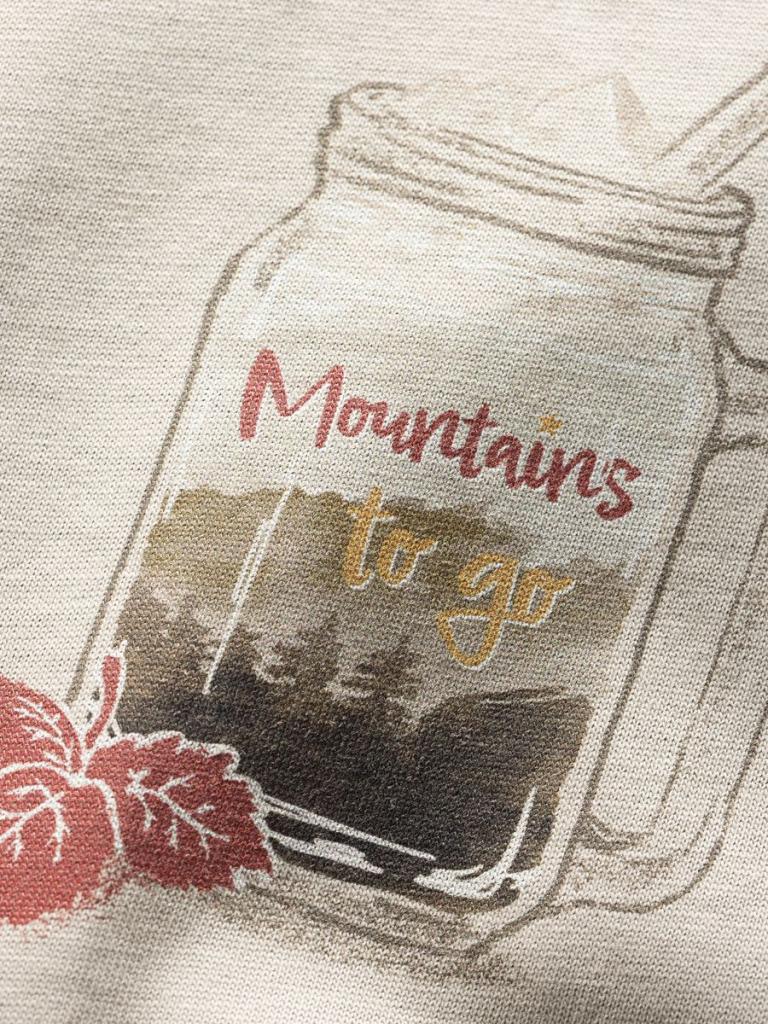 LEOBEN MOUNTAINS TO GO-BEIGE-36 dámské tričko béžové