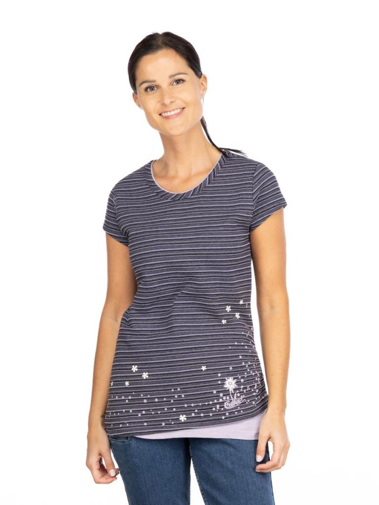 FANCY LITTLE DOT-VIOLET-36 dámské tričko fialové