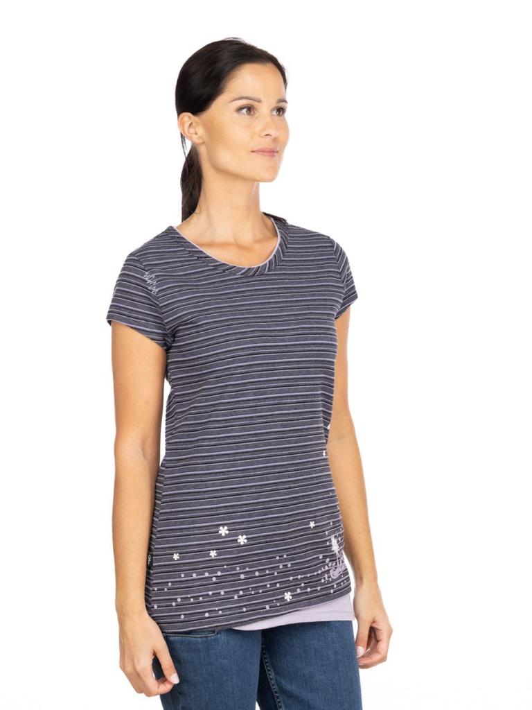 FANCY LITTLE DOT-VIOLET-36 dámské tričko fialové