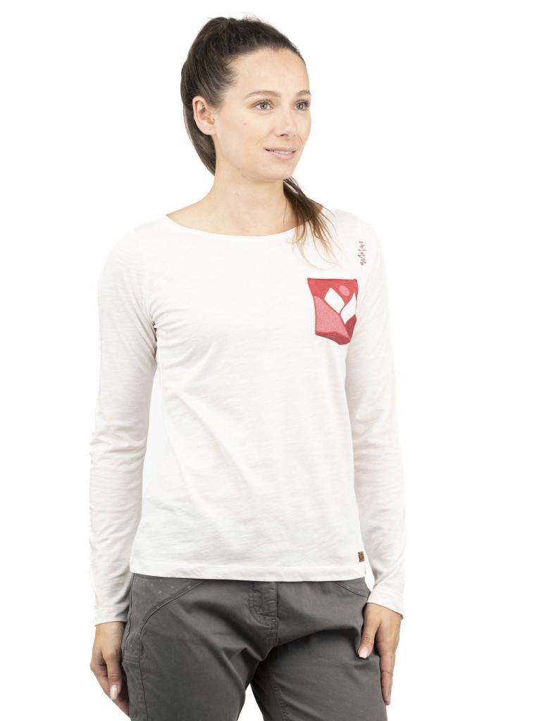 TAKAKA HILL-WHITE-36 dámské triko s dlouhým rukávem bílé