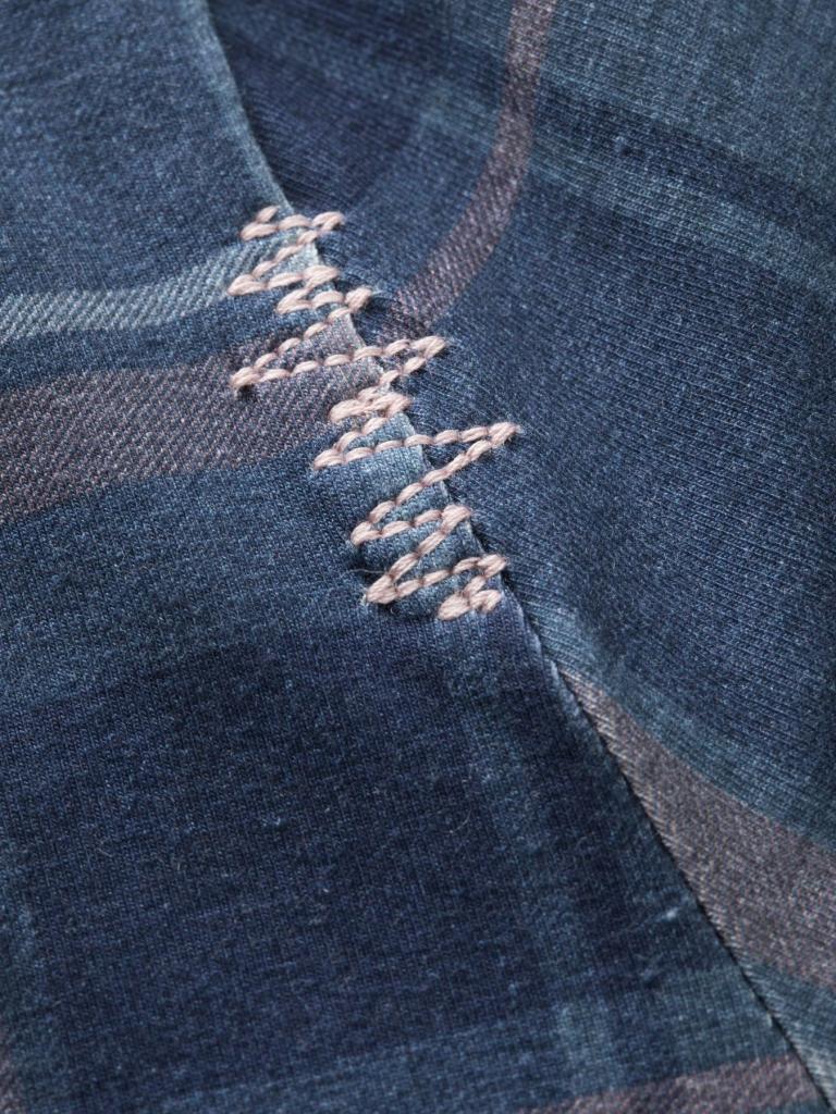 SIMILAUN-GLENCHECK BLUE-32 dámská košile s dlouhým rukávem modrá