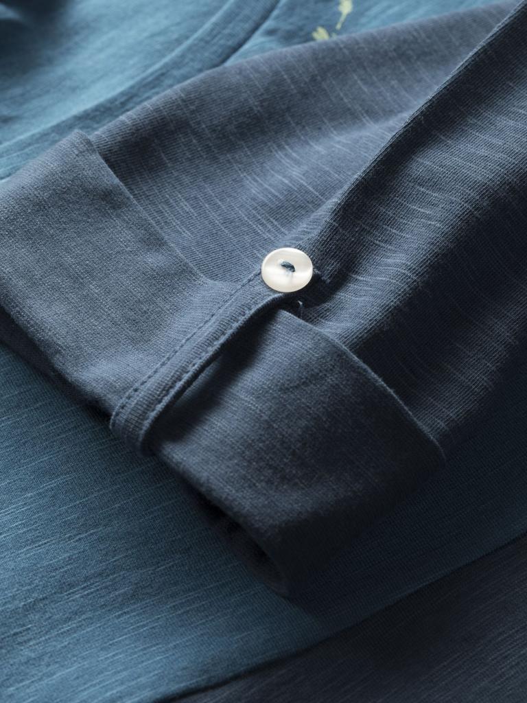 BALANCED-BLUE/DARK BLUE-36 dámské triko s dlouhým rukávem modré