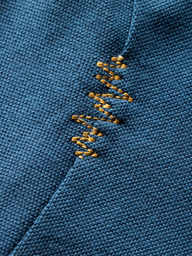 DALMATIEN ORNAMENT-DARK BLUE-36 dámské tričko s dlouhým rukávem tmavě modré