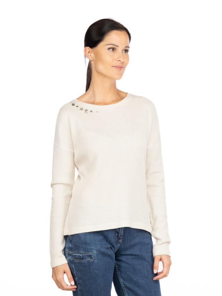 LIMBARA-SAND-34 dámské tričko s dlouhým rukávem pískové