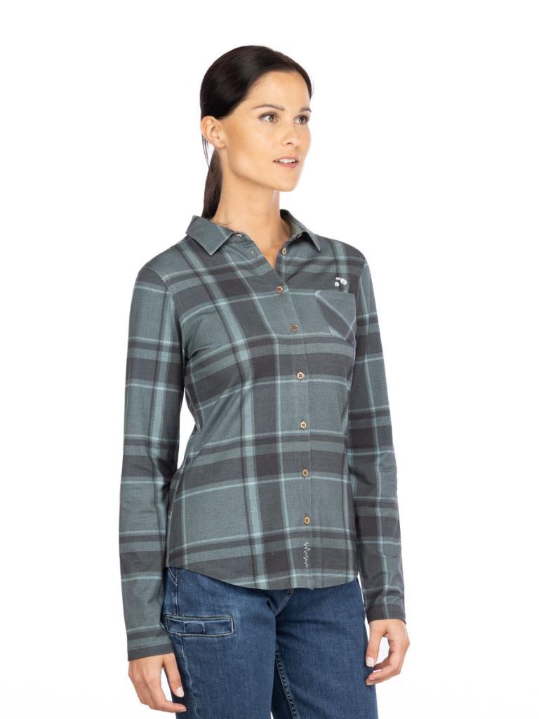 SIMILAUN 2.0-GREYBLUE-36 dámská košile šedomodrá