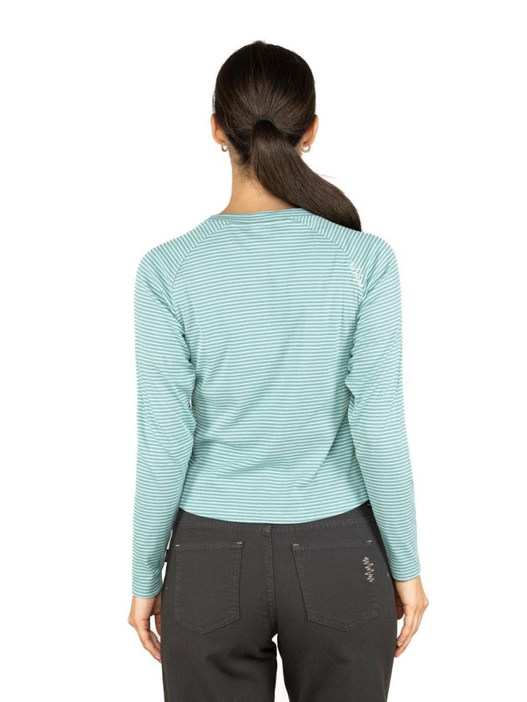 GRÖDEN MOUNTAIN FLOWER-MINT-36 dámské tričko s dlouhým rukávem mátové