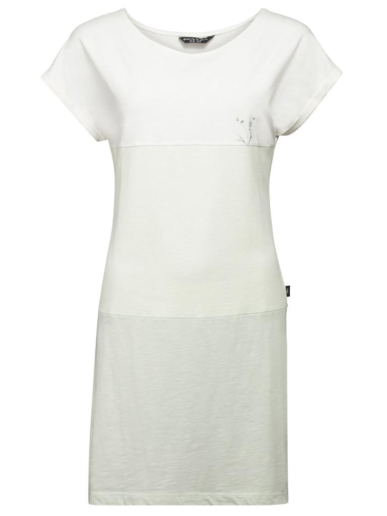 CALA BOTA-WHITE/MINT-36 dámské šaty bílomátové