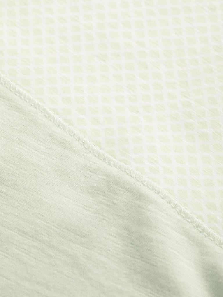 CALA BOTA-WHITE/MINT-32 dámské šaty bílomátové