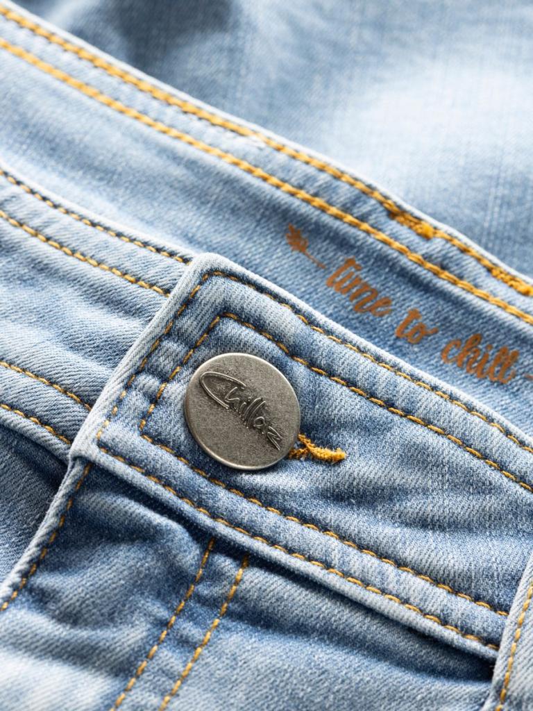 CHRISTINA DENIM-DENIM LIGHT BLUE-36 dámské kraťasy světle modré denim