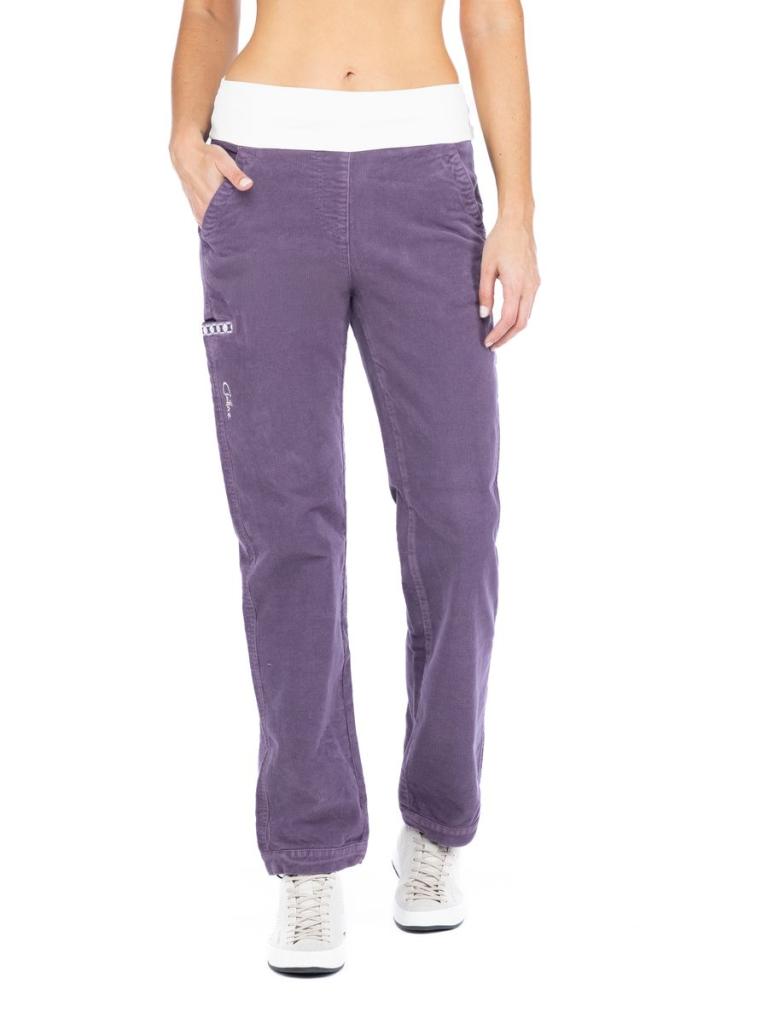 SANDRA 3.0-DARK VIOLET-36 dámské kalhoty tmavě fialové