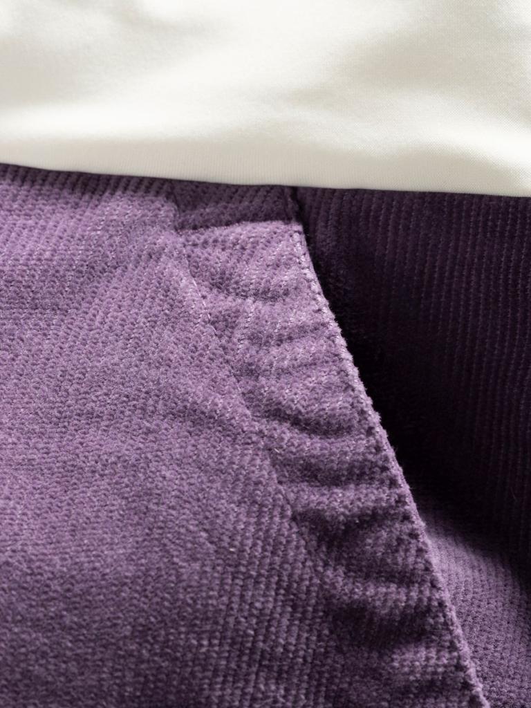 SANDRA 3.0-DARK VIOLET-36 dámské kalhoty tmavě fialové