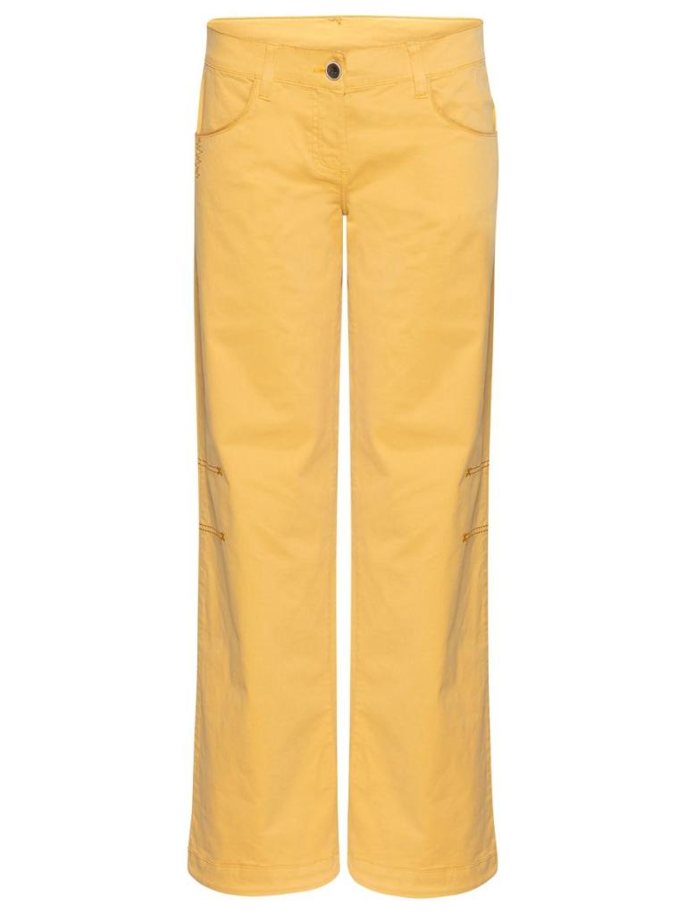 SANTA MONICA-OCHRE-36 dámské kalhoty okrové