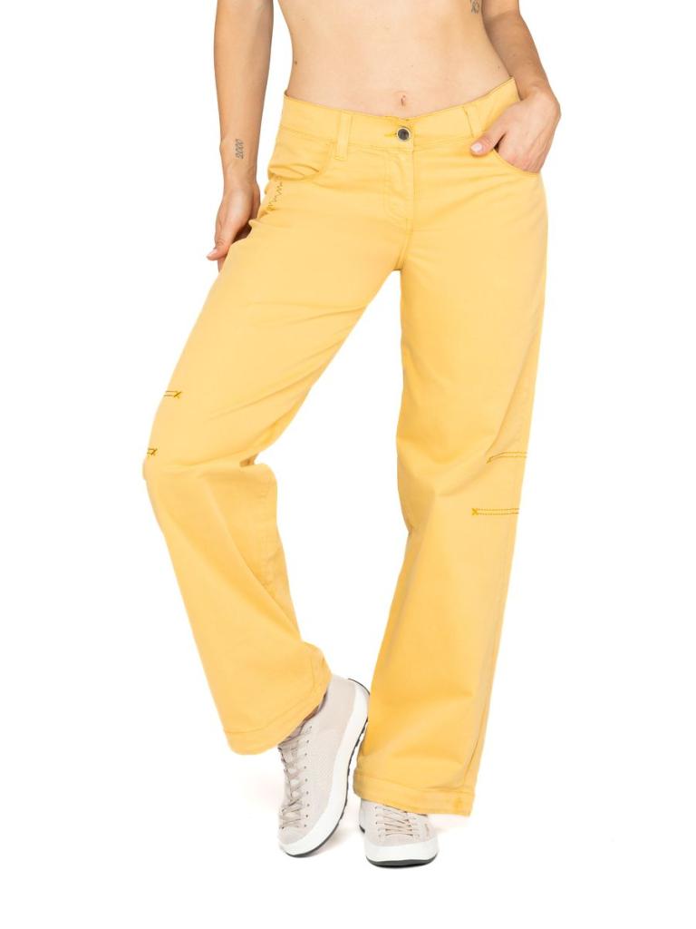 SANTA MONICA-OCHRE-36 dámské kalhoty okrové