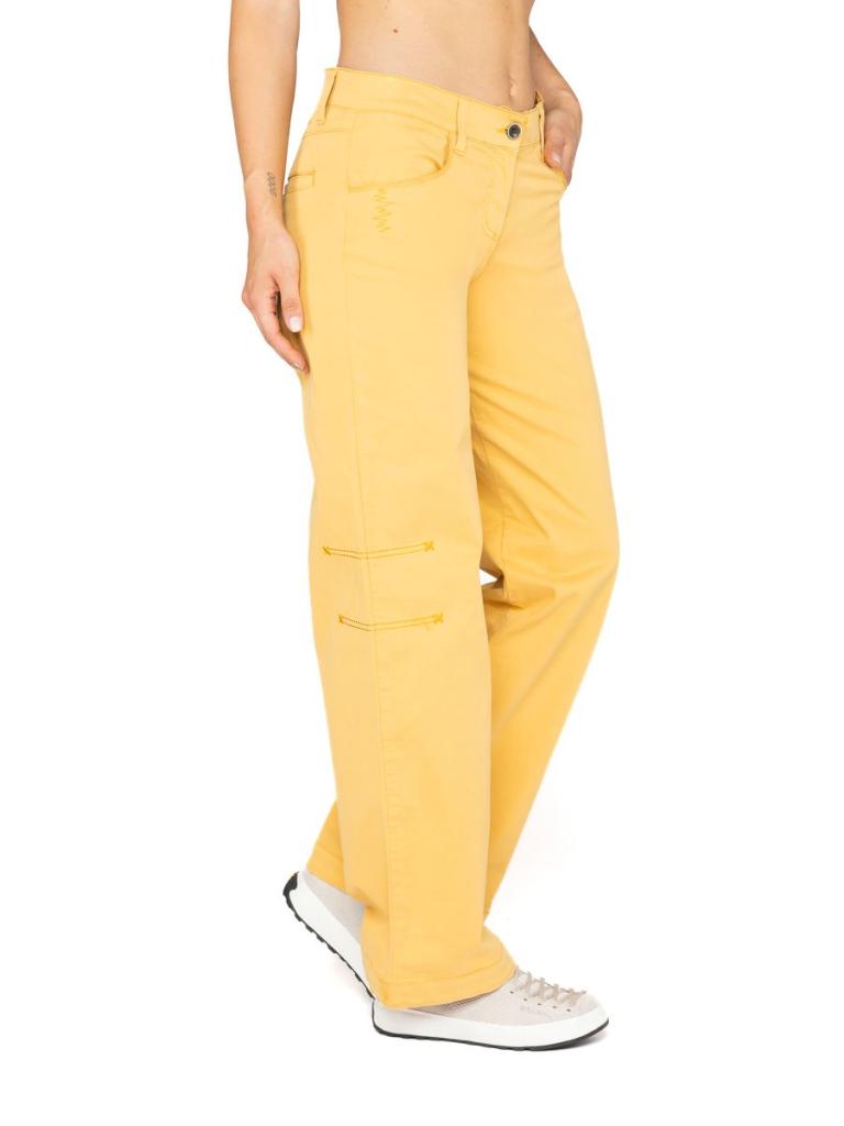 SANTA MONICA-OCHRE-36 dámské kalhoty okrové