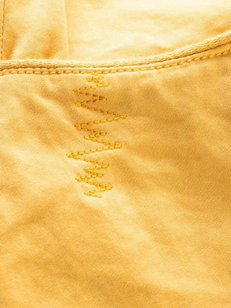 SANTA MONICA-OCHRE-36 dámské kalhoty okrové