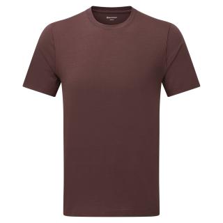 ALHENA T-SHIRT-DARK GARNET-M pánské tričko hnědofialové