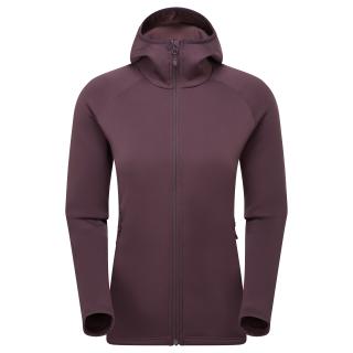 FEM FURY HOODIE-MULBERRY-UK10/S dámská mikina hnědofialová