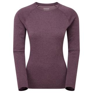 FEM DART LONG SLEEVE T-SHIRT-MULBERRY-UK10/S dámské triko dlouhý ruk. hnědofialové