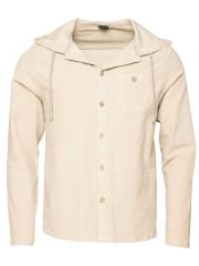 PEAK DISTRICT-DARK SAND-M pánská košile tmavě písková