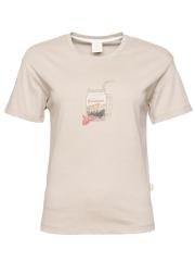 LEOBEN MOUNTAINS TO GO-BEIGE-36 dámské tričko béžové