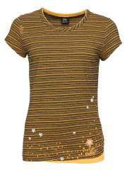 FANCY LITTLE DOT-OCHRE-36 dámské tričko okrové