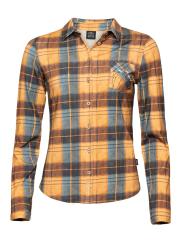 SIMILAUN 2.0-OCHRE GREYBLUE-36 dámská košile okrovo šedomodrá